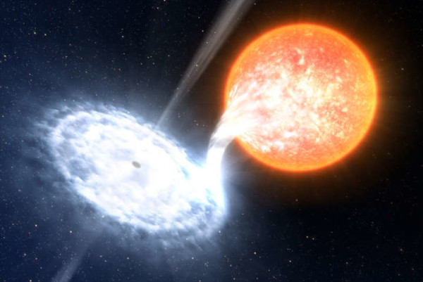 Stella grande quanto il Sole divorata da un buco nero. Evento rarissimo 
